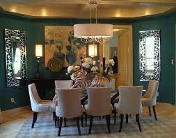Make mealtimes more inviting with comfortable and attractive dining room and kitchen chairs. Dark Teal W Yellow Accents Diseno De Interiores Decoracion De Unas Sala Comedor Y Cocina