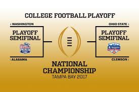 2016 17 College Football Playoff Semifinal Pairings Announced