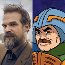 Masters of the Universe Fancast Luke Bracey as He-Man David Harbour as Man  at Arms Saoirse Ronan as Teela Alison Brie as Orko Alex Russell as Stratos  Joel Kinnaman as Mekaneck Gerald