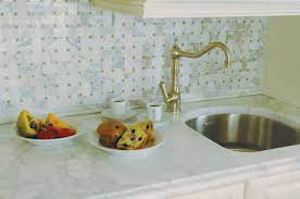 Unfortunately when we had our countertops installed we ordered a small backsplash that comes part… Basket Weave Backsplash Houzz