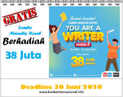 Streaming anime subtitle indonesia, streaming anime sub indo, streaming sao subtitle indonesia,streaming sao sub indo, pilih dari berbagai genre komik: Lombainternasional Info Gratis Lomba Menulis Novel Noveltoon You Are A Writer Season 3 Berhadiah 38 Juta