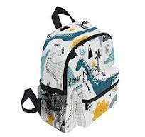 Zaino personalizzato per bambini, zaino personalizzato con nome/testo,  borsa asilo in stile scandinavo per ragazze e ragazzi, Multicolore, Taglia  ...