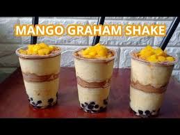 Mango Graham Shake Mango Graham Shake With Sago Youtube Mango Graham Fruit Shakes Recipes Graham Recipe