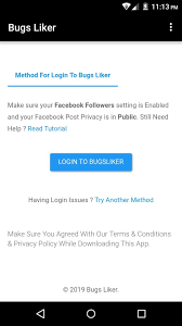 Get instant likes reactions followers at free of cost. Bugs Liker Apk V1 0 Download Fb Auto Liker Apk For Android 2019