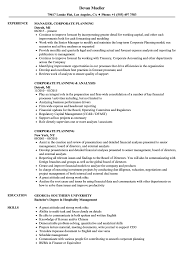 Financial manager responsibilities, financial manager skills, financial manager qualities, financial. Corporate Planning Resume Samples Velvet Jobs