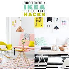 I made my own homemade chalk paint by mixing white latex paint with a bit of baking soda. Budget Friendly Ikea Coffee Table Hacks The Cottage Market