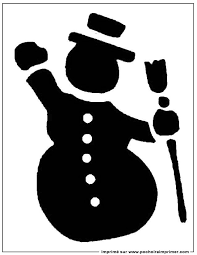 Pochoir A Imprimer Pochoir Noel Silhouette Christmas Chrismas Cards Preschool Crafts