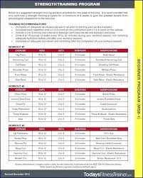 printable weight lifting workout sheets workouts charts best