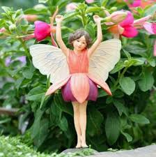 Cicely Mary Barker Collectible Fuchsia Garden Flower Fairy Ornament Figurine Ebay Miniature Fairy Gardens Garden Fairies Figurines Fairy Garden