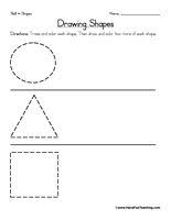Shapes are important to study not only during geometry classes but english lessons as well. Drawing Shapes Worksheet Have Fun Teaching Shapes Worksheets Geometry Worksheets Have Fun Teaching