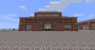 Just like you did with the first floor,build the wood logs up by 4 and join them up at the top but fill the walls in with wood.make sure you leave the section on the left as one layer.this will be a balcony. Medium Warehouse Minecraft Map