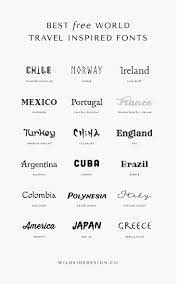 Hey☁︎since i love cute & aesthetic fonts, i download different fonts so often. The Best Free World Travel Inspired Fonts Wild Side Design Co Travel Fonts Aesthetic Fonts Text Logo Design