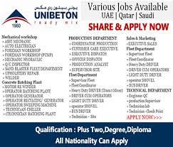 Unibeton Ready Mix Careers Attractive Salary Accommodation Flight Tickets Visa Click Here To Apply Sales And Marketing Job Opening How To Apply