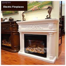 An electric fireplace is an electric heater that mimics a fireplace burning coal, wood, or natural gas. Gf163 Living Room Decoration Heating Fireplace W120cm Wooden Shelf Electric Fireplace Chimney Insert Led Artificial Flame 220v Electric Fireplaces Aliexpress