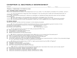 Formally Amending The Constitution Worksheet For 10th 12th Grade Lesson Planet