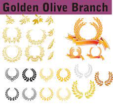 Golden Olive Branch Vector Eps Svg Digital Instant Download Clipart Clip Art Printable Party Items Decorations Birthday Branch Vector Olive Branch Party Items