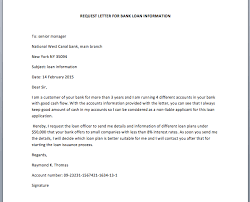 I am writing this letter to request a change of bank account in your records. Bank Loan Information Request Letter Smart Letters