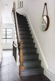 Indoor Outdoor Living Brooklyn Style Remodelista Staircase Design Black Stairs Gray Stairs