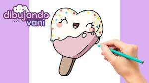 Como Dibujar Un Helado De Corazon Paso A Paso Dibujos Para Dibujar I Como Dibujar Un Helado Dibujos Kawaii Como Dibujar