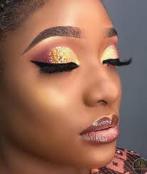 Mua Makeovers On Instagram Chunky Glitters Mua B E A U T I F I E D Makeup For Black Women Black Makeup African Americans New Year S Makeup