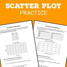 Scatter Plot Practice Worksheets Bell Ringers Or Exit Tickets Scatter Plot Practices Worksheets Scatter Plot Worksheet