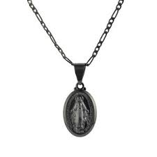 Check spelling or type a new query. Men Women Catholic Religious Virgin Mary Gun Black Pendant Necklace Jewelry 24 Ebay