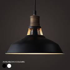 Duotone Vintage Industrial Pendant Light With Brass Tudo And Co