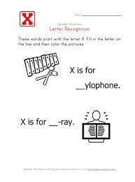 letter x alphabet recognition worksheet all kids network