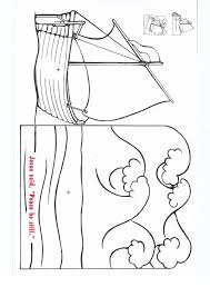 Jesus Calming The Seas Sunday School Crafts Sunday School Coloring Pages Bible Crafts