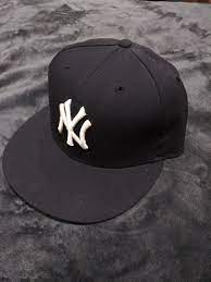 New Era Cap Black Ny Hat In 2021 Ny Hat Fitted Hats Swag Hats