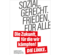 Tausende wahlplakate verkünden in der stadt politische botschaften und zeigen gesichter. Wahlprogramm Der Linken Bundestagswahl 2017