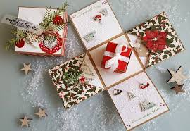 Diy Explosionsbox Instructions Great Crafting Idea For Christmas Exploding Box Card Exploding Gift Box Pop Up Box Cards