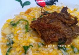 Tambahkan bayam, kacang panjang,kangkung, daun melinjo, dan daun kemangi. Easiest Way To Make Perfect Bubur Manado Sehat Jagung Obat Diare Resep Resep Makanan Enak