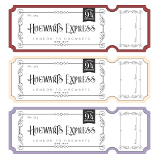 10 best printable train ticket harry potter printablee com
