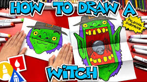 How To Draw A Scary Witch Folding Surprise Youtube Myart@artforkidshub.com mail us your art: how to draw a scary witch folding surprise