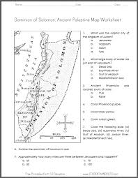 Israel is a sovereign nation that covers an area of about 20,770 sq. Ancient Israel Palestine Map Worksheet Student Handouts