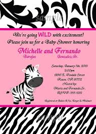 Zebra Baby Shower Invitations Printable Or Printed Zebra Baby Shower Invitations Zebra Baby Showers Valentines Baby Shower