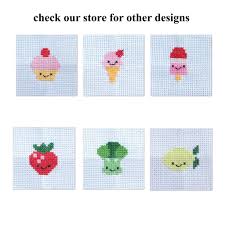 See more ideas about cross stitch, mini cross stitch, stitch. Kawaii Strawberry Mini Cross Stitch Kit By Marvling Bros Ltd Notonthehighstreet Com