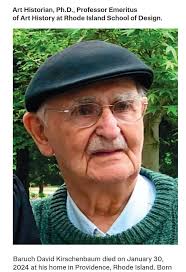 RIP Barry Kirschenbaum, Art History professor extraordinaire for nearly 40  years at RISD. Fascinating article