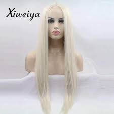 Amazon Com Xiweiya Long Straight Blonde Wig Natural Look Long Blonde Hair Wig Light Blonde Silky Straight Wig With Middle Parting Glueless Synthetic Blonde Lace Front Wigs Heat Resistant Fiber 28 Inch