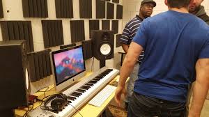 J Allen visiting Charlestown High...