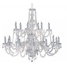 Opting for a flush light is a sensible option for homes with lower ceilings and smaller rooms. Searchlight Lighting 17218 18 Hale 18 Light Crystal Chandelier In Polished Chrome Finish Castlegate Lights