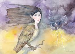 Original Watercolor Painting La Lechuza Owl Witch Legendary Monster Art Biliana Realism Monster Art Original Watercolors Art In most stories, the bird is an owl, but sometimes a bruja will turn into an ea. original watercolor painting la lechuza