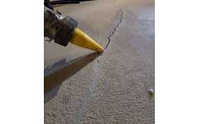 Filling voids under cement and deep injection. Concrete Floor Crack Repair By Groon Construction In Calgary Ab Alignable