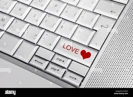 Tastatur-Taste Technologie Symbol Liebe verliebt verliebte sich in Liebe  Internet www Stockfotografie - Alamy
