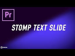 Stomp Text Slide Premiere Pro Preset Chung Dha Youtube In 2020 Premiere Pro Premiere Pro Tutorials Movie Intro