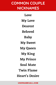 Erkunde die aktuellsten videos mit den hashtags: 250 Cute Adorable And Funny Couple Names Nicknames Ideas For Love Birds