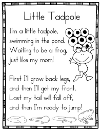 Frog Life Cycle Poem Kindergarten Songs Life Cycles Preschool Preschool Songs