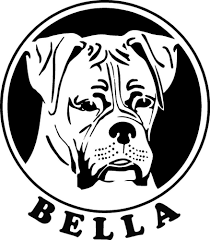 Boxer Dog With Personalized Text Vinyl Wall Decal Sticker Animaux En Feutre Dessin Simple Art