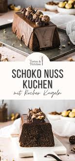 Lockerer Schoko Nuss Kuchen Mit Rocher Rezept In 2021 Schoko Nuss Kuchen Kuchen Lebensmittel Essen